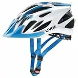 uvex flash - leichter Allround-Helm für Damen und Herren - individuelle Größenanpassung - waschbare Innenausstattung - white blue - 53-56 cm