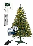 Weihnachtsbaum mit Beleuchtung 120 cm - Praktisch, Preiswert, Festlich - Mehr Lichtzauber zur Weihnachtszeit mit künstlichem Weihnachtsbaum, Tannenbaum künstlich – 10 Jahre Garantie aus 4smile