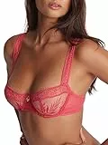Aubade Damen Parenthese Tropic Halbschalen Balconette-BH, Rot (Joy), 85C
