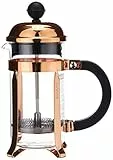 Bodum French Press Chambord - 350ml / 3 Tassen Kupfer Kaffeebereiter - Hitzebeständiges Glas & Edelstahlfilter - BPA-frei Spülmaschinenfest Cafetière - Made in Portugal