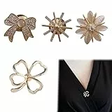 GHPKOTW 4 Brosche Anti-Exposure, Elegante Damen Broschen, Ausschnitt Verkleinern, Kleidung Broschen, Cardigan Clips, Für Brautkleid Und Kleider