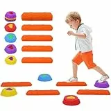 Arkyomi balanciersteine für kinder 8 stück balancieren,stepping stones parcours outdoor indoor balance steine spiel,trittsteine kinderArkyomi