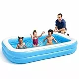 Bestway Family Pool, Pool rechteckig für Kinder, Leicht aufbaubar, Color, 262 x 175 x 51 cm