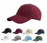 Etyepoh Baseball Cap für Herren und Damen, Unisex Kappe Verstellbar Reine Farbe Baseboard Baseballkappe Mütze (C-weinrot, one Size)