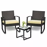 Bealife Gartenmöbel Set, Lounge Gartenmöbel Set Balkon 2 Personen，Balkonmöbel Kleiner Balkon Outdoor, Gartenmöbel für Veranden, Innenhöfe, Terrassen, Balkone, Poolränder