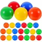 Holibanna 25 StüCk 4cm ÖFfnende Tombola BäLle, Wiederverwendbare Pvc Kugeln, Bunte Raffle BäLle FüR Party Und Event Dekoration, ZufäLlige Farben