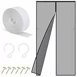 Sylken Fliegengitter Balkontür Ohne Bohren 90x200cm, Fliegengittertüren Mückennetz Tür Magnetvorhang für Balkontür Schiebetür Terrassentür