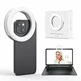 Nalezuns Ringlicht, Handy Ringleuchte, Mit DREI Farbmodi,USB-Laden, 40 LEDs Selfie Licht Geeignet für Handys,Tablets,Laptops,Zoom-Meetings,Make-up,Vlogging, Videokonferenzen,Phone
