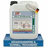 STC Nitroverdünnung 5L – Nitro Verdünnung für Lacke, Farben & Werkzeuge – schnelltrocknende Universalverdünnung für Pistolenreinigung & Oberflächen – Rückstandsfrei in Profiqualität – Made in Germany