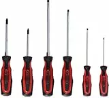 KS Tools 159.0020 ERGOTORQUEplus Schraubendreher-Satz, 6 teilig, Schlitz, PZ, Farbe