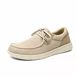 Bruno Marc Herren Arch Support Freizeit Slipper Breite Zehenbox rutschfeste Leichte Atmungsaktive Bequeme Schuhe,Size 43,Beige,SBSP26003M