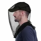 Premium Mosquito net Head for Insects, Moskitonetz Kopf 4 Pack | Ultra großes Insektenschutznetz mit extrafeinen Maschen für Camping, Wandern, Angeln, Gartenarbeit | Passt auf alle Hüte Head net