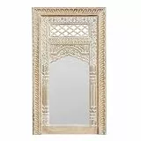 Loberon Spiegel Miette, Orientalisch Inspirierte Schnitzkunst, Filigrane Muster, Exotischer Charme, Wandspiegel, Wanddekoration, Spiegelglas, Mangoholz, braun