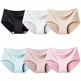 Domee Teenager Mädchen Unterhosen Nahtlose Slips Seamless Schlüpfer 6er-Pack Klassische Eleganz 146-152 (Herstellergröße M)
