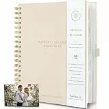 Scribble & Dot™ Der elegante Hochzeitsplaner und Organizer für die Braut | Seidenpapier verpackt in einer Geschenkbox | Dicke Seiten, strukturierter Einband | Jeder Hochzeitsschritt | Mühelose