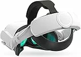 ZYBER Kopfgurt mit Akku für Quest 2, Elite Head Strap Ersatz 6000mah Kompatibel mit Meta Quest 2 Zubehör, VR Headset Flip-Adjustable Extended Play Time
