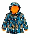first instinct by killtec Kinder Skijacke/Funktionsjacke mit Kapuze und Schneefang FISW 29 MNS SKI JCKT, dunkel ozean, 110, 42138-000