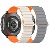 RuenTech Armband für Jugeman/Motast/Fempoin P99, Magnetische Ersatzband Uhrenarmband, Uhrenarmbänder Armbänder für Jugeman/Motast/Fempoin P99 1.96' Smartwatch Zubehör (2er Pack B)