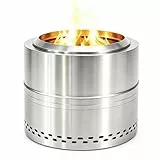 FIRCPIT Rauchfreie Feuerstelle, 304 Edelstahl, Outdoor-Feuerstelle, rauchfreie Feuerstelle für draußen, mit Tragetasche für Camping, Hinterhof, Feuerstelle, Holzofen, 50,8 cm