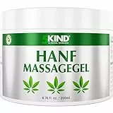5kind Hanf-Aktivgel Hanfsalbe 200ml – Hochdosiertes Hanfgel – Für Gelenke und Muskeln, Füße, Knie, Nacken, Schultern, Rücken & Muskeln – Gel mit natürlichen Extrakten