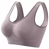 Sport Bh Damen Seamless Neckholder Push Up Yoga Ohne Bügel Große Brüste 85A Sweatshirt Jacke Frühlingsangebote 2025 Bikini Gxoulrra Gepolstert Beige Ubssy Unterbrust-Schwitzschutz Blitzangebote