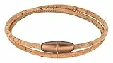 Korkarmband verschiedene Ausführungen | Armband aus Kork I vegan I Damen I Armband mit hochwertigem Magnetverschluss (natur)