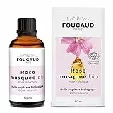 FOUCAUD | Pflanzliches Öl aus Wildrose | Rosa moschata | BIO | 100% natürlich | Geschmeidigmacher | Anti-Flecken | Regenerierend | Geschmeidigmacher | 50 ml