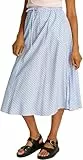 Tommy Hilfiger Damen Rock Crinkle Viscose Mix Midi-Länge, Mehrfarbig (Multiple STP/Ivory Silk), 34W