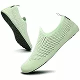 Saguaro Hausschuhe Damen Herren Rutschfes Atmungsaktiv Pantoffeln Unisex Bequem Slippers, Yoga Grün 42/43