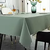 Fnho Tischdecke Größe wählbar,waschbare Küchentischabdeckung,wasserdichte Ledertischdecke, ölbeständige und waschfreie PVC-Tischdecke,G,100 x 160CM