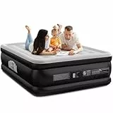 Airefina Luftbett 2 Personen, Luftmatratze Selbstaufblasend mit Integrierter Pumpe, Aufblasbare Matratze in 3 Minuten, Luftbett für Camping &Heimgebrauch, Langlebig Gästebett -203 x 152 x 46cm