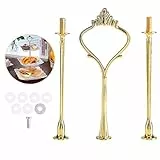 Zerodis Kuchen Ständer Griff multi-tiers Kuchen Cupcake Tablett Ständer Griff Obst Teller Hardware Mitte Griff für Geburtstag Party Jubiläum (Teller ist nicht im Lieferumfang enthalten)