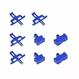 TorchPilot 8 Stück Fahrrad Transportsicherung Scheibenbremsen Abstandshalter, 2/4 Kolben Scheibenbremse Fahrrad Distanzstück, Kunststoff, Blau, für MTB und Rennräder