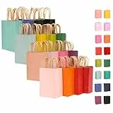 Gcardist Große 16Pcs Kraftbeutel Mit Griffen 33x26x13cm Geschenktaschen 16 Verschiedene Senior Farbe Taschen Mehrfachverwendung (13x10x5Inch, Große Größe)