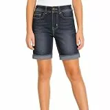 BIENZOE Mädchen Jean Denim Short Dunkler Denim Größe 7