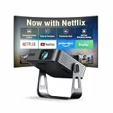Smart Beamer【2800ANSI ＆ Offizielle App】 Mini Projektor mit Autofokus ＆Trapezkorrektur,VISSPL 1080P Full HD WiFi6 Bluetooth Beamer 4K Heimkino/Outdoor Klein Projector für Handy