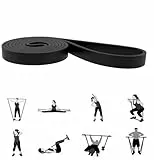 GIMIRO Fitnessbänder, Resistance Bands of 6 Strength Levels, Pull Up Traning Band, Trainingsbänder für Yoga, Pilates, Physiotherapie, Krafttraining für Männer und Frauen (Black)