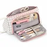 EASTHILL Federmäppchen Pencil case mit grossem Fassungsvermögen Mäppchen Schreibwarenbeutel Bleistift Beutel für Middle School College Office Studentin Mädchen Geschenk -kariert