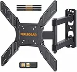 Perlegear TV Wandhalterung, Schwenkbare Neigbare TV Halterung für 26-65 Zoll Flach&Curved Fernseher bis zu 45Kg, max.VESA 400x400mm