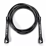Elite Jumps Springseile aus PVC, 6 mm, für drinnen und draußen, verstellbar, mit unzerbrechlichen Griffen und ultra-langlebigem, nicht knickendem PVC, Springseil für Damen und Herren, Boxer-Springseil