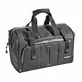 Mantona Kameratasche Doctor Bag schwarz für DSLR / Systemkamera plus Zubehör, Fototasche mit Regenschutz, Kamera Umhängetasche mit Schultergurt, Fotoapparat Tasche mit Trolleyhalterung
