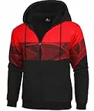 SwissWell Herren Sweatshirts mit Fleece Warm Hoodies für Männer mit Kapuze Sweatshirts Reißverschluss Kapuzenjacke