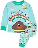 Hey Duggee Blauer Langarm-Pyjama für Mädchen | Charakter-Lounge-Hose und T-Shirt-PJ-Set | Bienenart | Kinderkleidung Pyjamas Pyjama Loungewear Nachtwäsche | Gemütliche Geschenkartikel