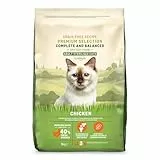 by Amazon Katzenfutter für ausgewachsene sterilisierte Katzen, Fein zubereitetes Trockenfutter mit frischem Huhn, Getreidefreie Rezeptur, 3kg (1-Pack)(Zuvor eine Marke von Lifelong, gleiches Produkt)
