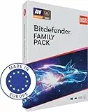 Bitdefender Family Pack - Total Security für 15 Geräte | 1 Jahr Abonnement | PC/Mac/iOS/Android | Aktivierungscode per Post