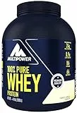 Multipower 100% Pure Whey Protein – wasserlösliches Proteinpulver mit Vanille Geschmack – Eiweißpulver mit Whey Isolate als Hauptquelle – Vitamin B6 und hohem BCAA-Anteil – 2 kg