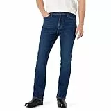 Amazon Essentials Herren Jeanshose, Slim-Fit Bootcut, Denim mit Stretchanteil, Dunkler Schatten, 32W / 32L