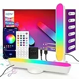 IKERY RGB+IC LED Lightbar, Dreamcolor Ambiente Lichtleiste, Musik Sync, 16 Mio. Farben, Dimmbar, App & Fernbedienung Steuerbar, Hintergrundbeleuchtung für TV, PC Gaming, Zimmer Deko