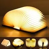 Luthando LED Buchlampe, Buch Licht Faltbare Buchlampe, LED Stimmungsbeleuchtung USB Aufladbare Nachttischlampe für Kinder Freundin Geschenk Home Decor