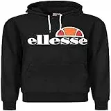 Ellesse Mens SL Gottero OH Hoody Sweatshirt, Black, LGE